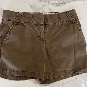 J. Crew classic twill chino shorts - size 0